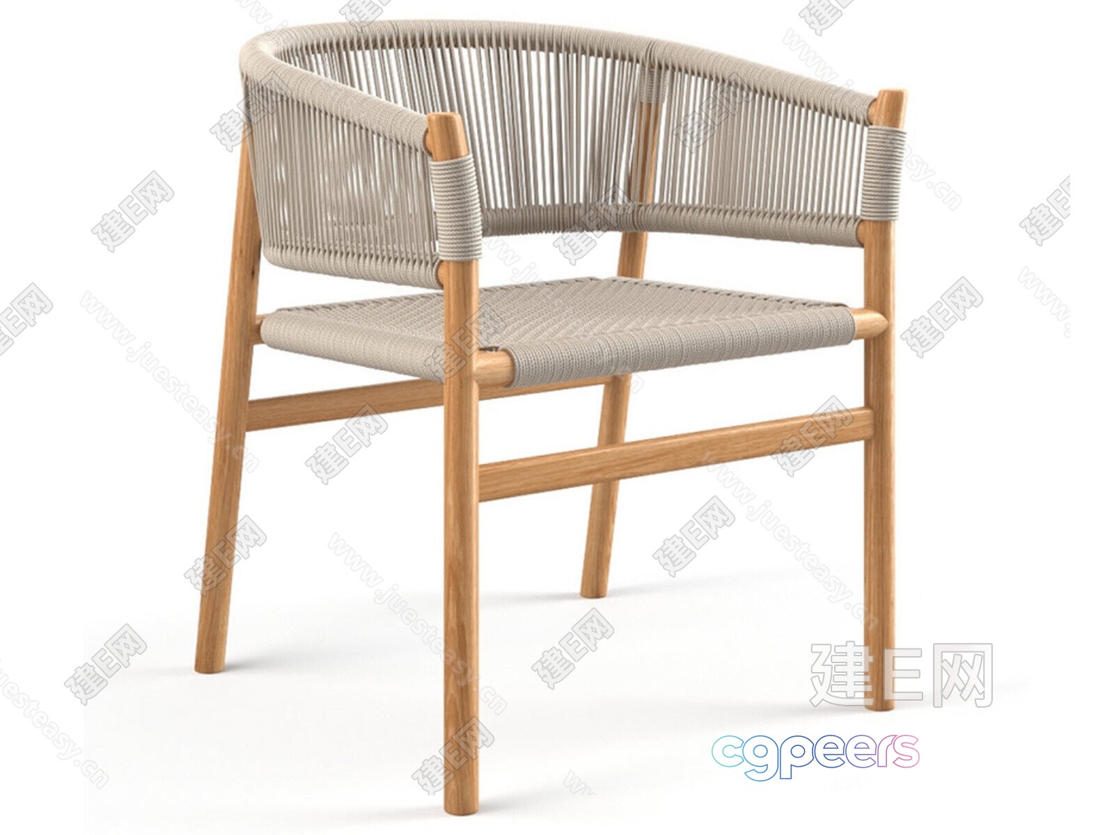 Wooden Woven Chair 3D Model - 10347 - VRAY Render Wooden Woven Chair 3D Model - 10347 - VRAY Render