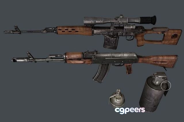 3D Game Assets - Weapon Pack Low-poly 3D Game Assets - Weapon Pack Low-poly