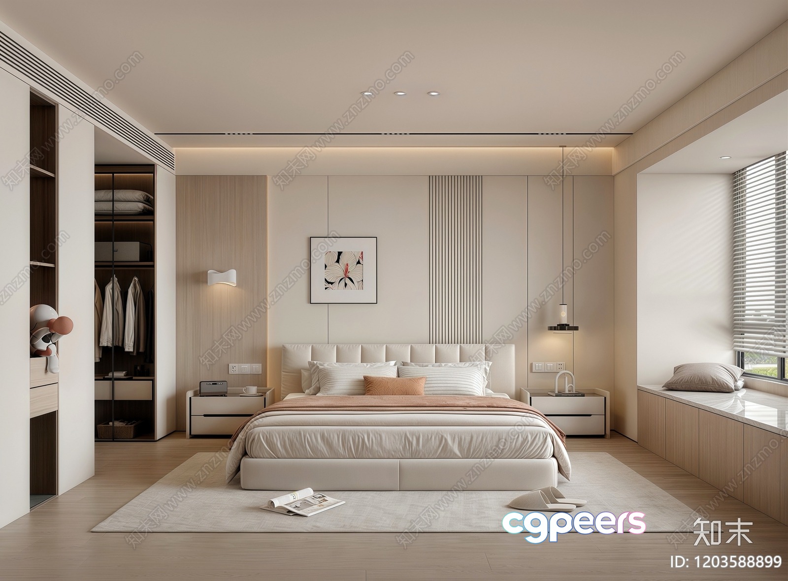 Cozy Bedroom 3D Model - 2970 - VRAY Render Cozy Bedroom 3D Model - 2970 - VRAY Render