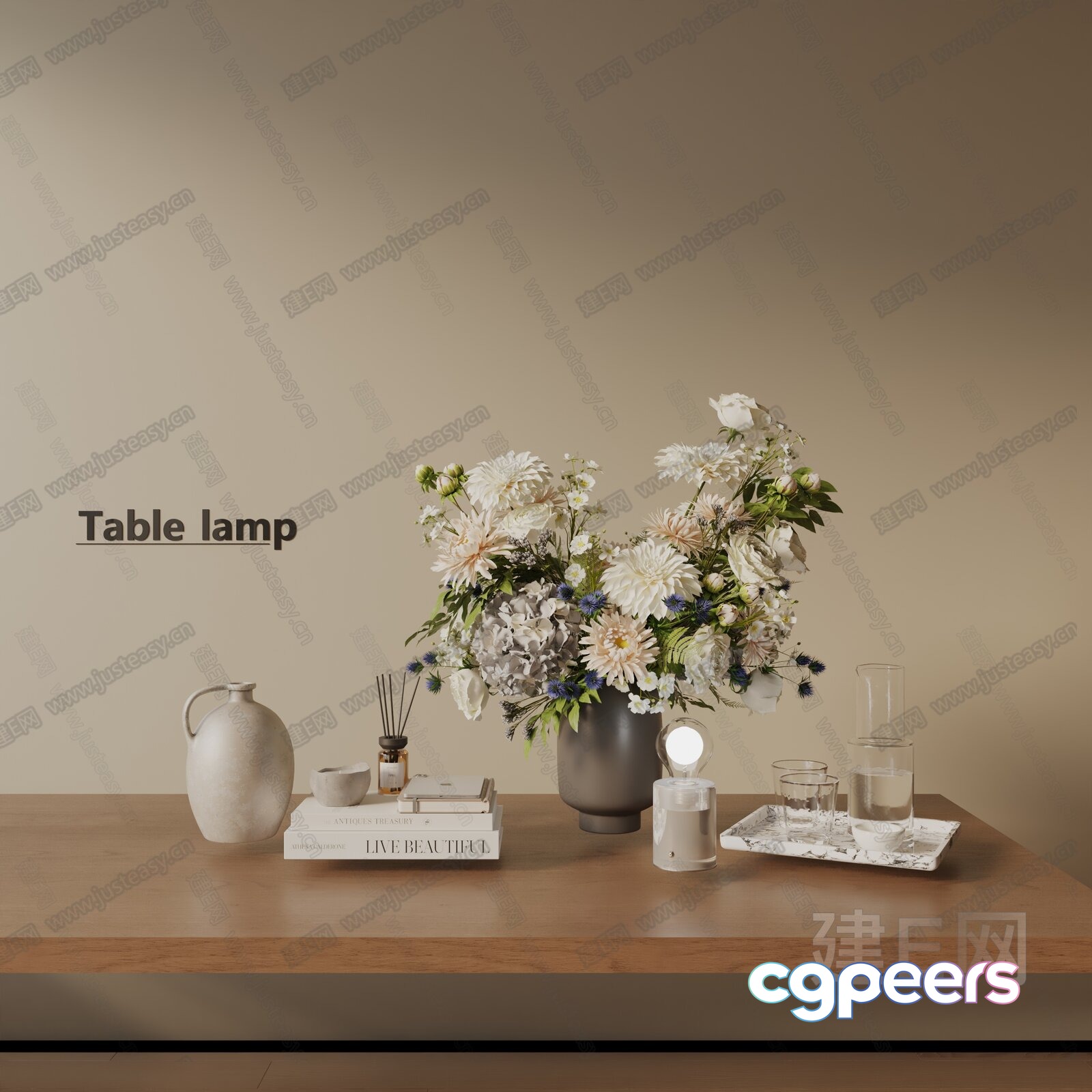 A Table Lamp 3D Model - 4007 - VRAY Render A Table Lamp 3D Model - 4007 - VRAY Render
