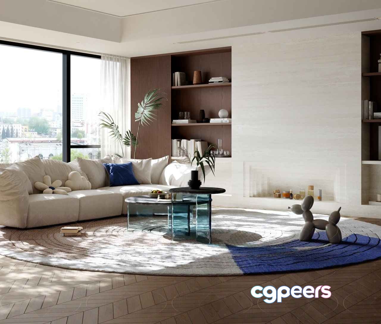 Modern Living Room 3D Model - 5812 - VRAY Render Modern Living Room 3D Model - 5812 - VRAY Render