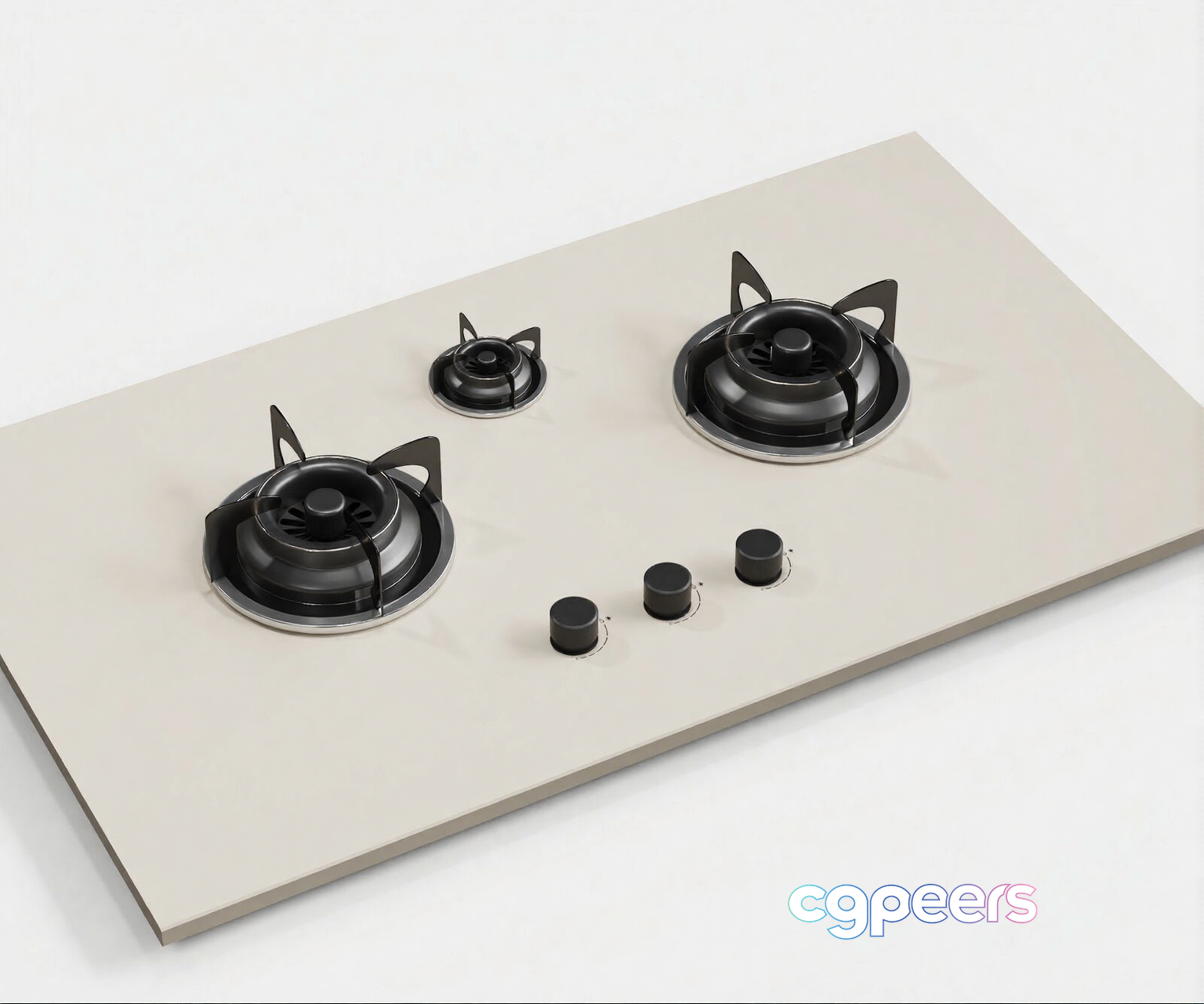 A Gas Stove 3D Model - 3423 - VRAY Render A Gas Stove 3D Model - 3423 - VRAY Render