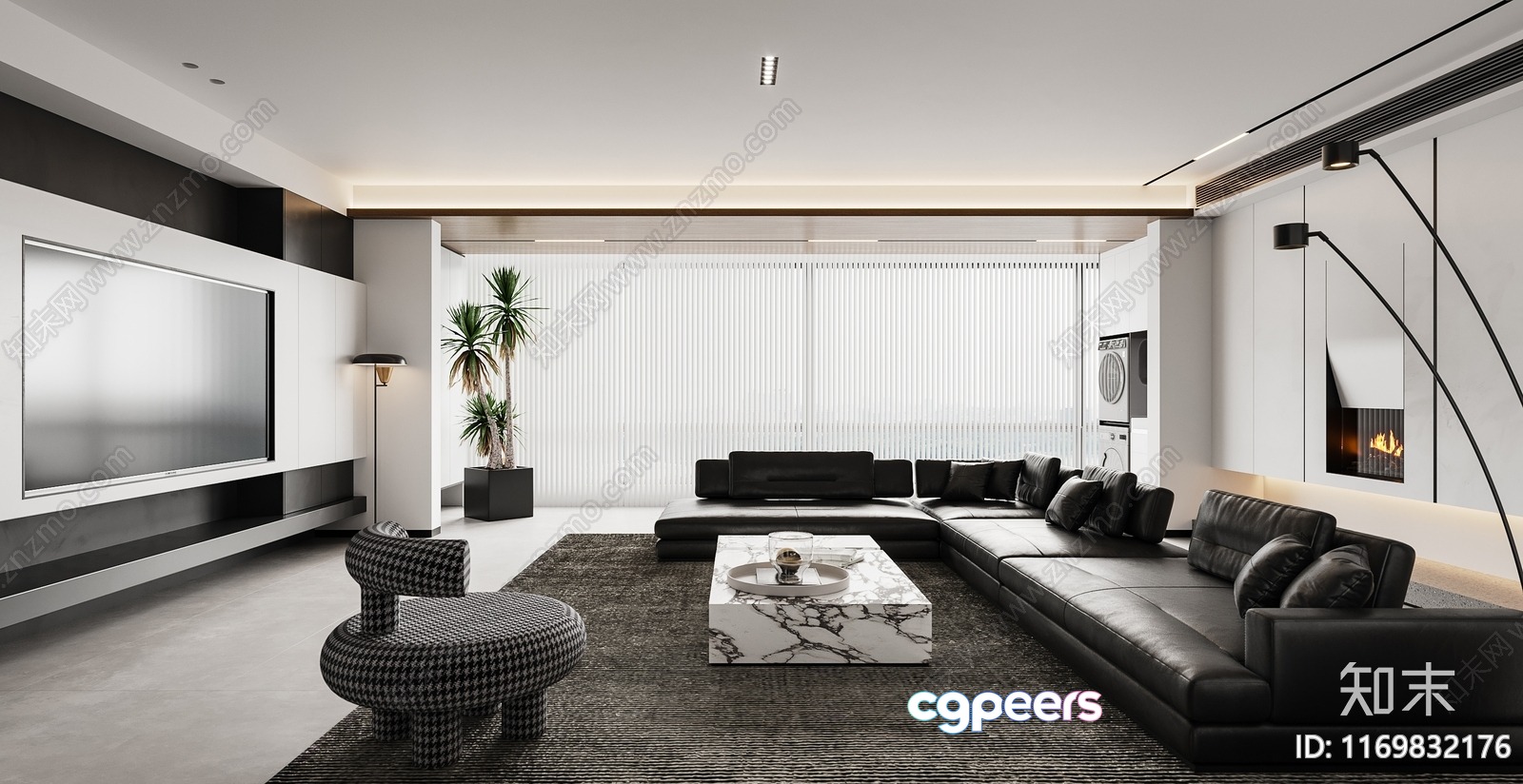 Modern Living Room 3D Model - 17152 - VRAY Render Modern Living Room 3D Model - 17152 - VRAY Render