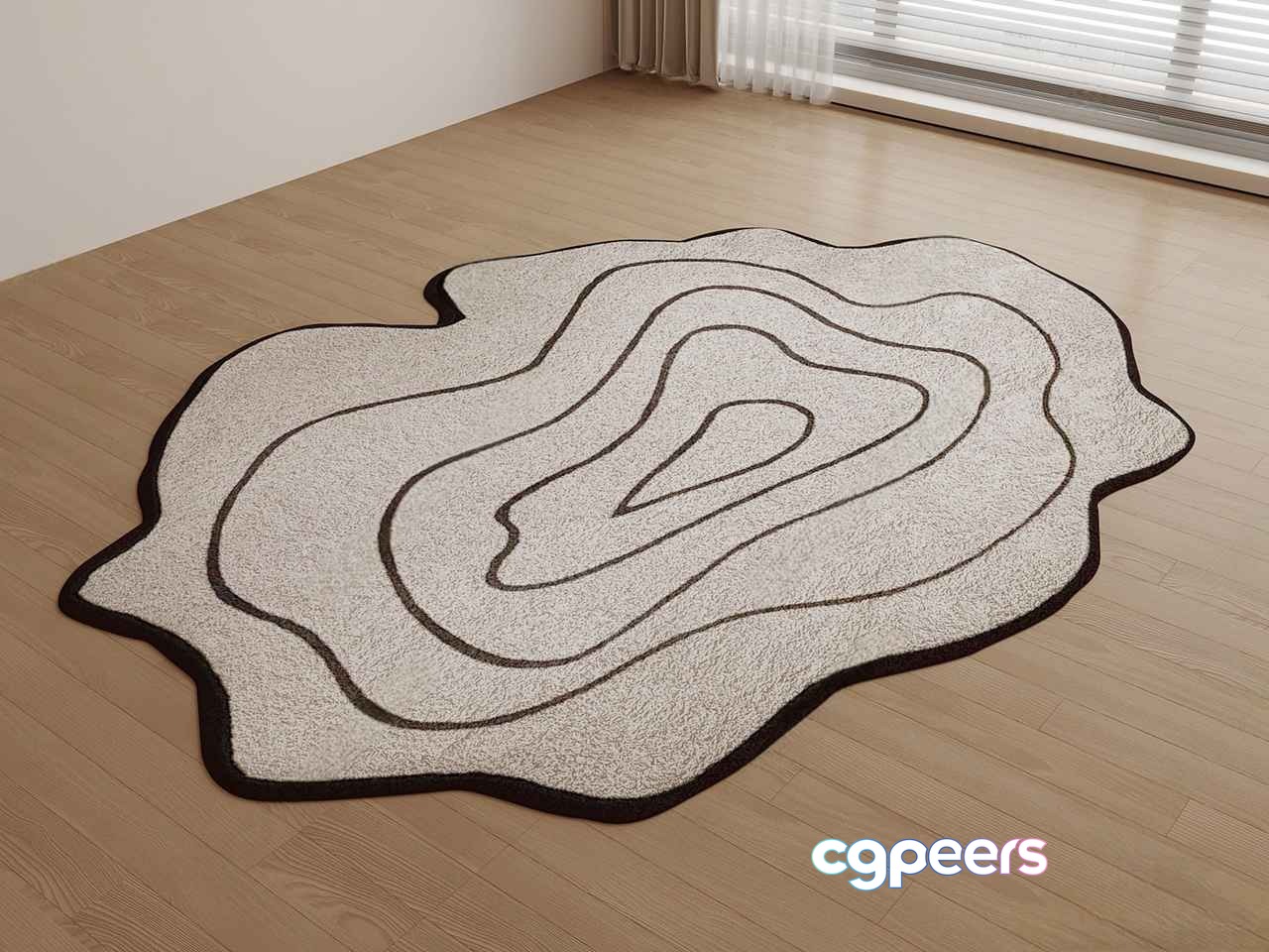 Modern Abstract Rug 3D Model - 4966 - VRAY Render