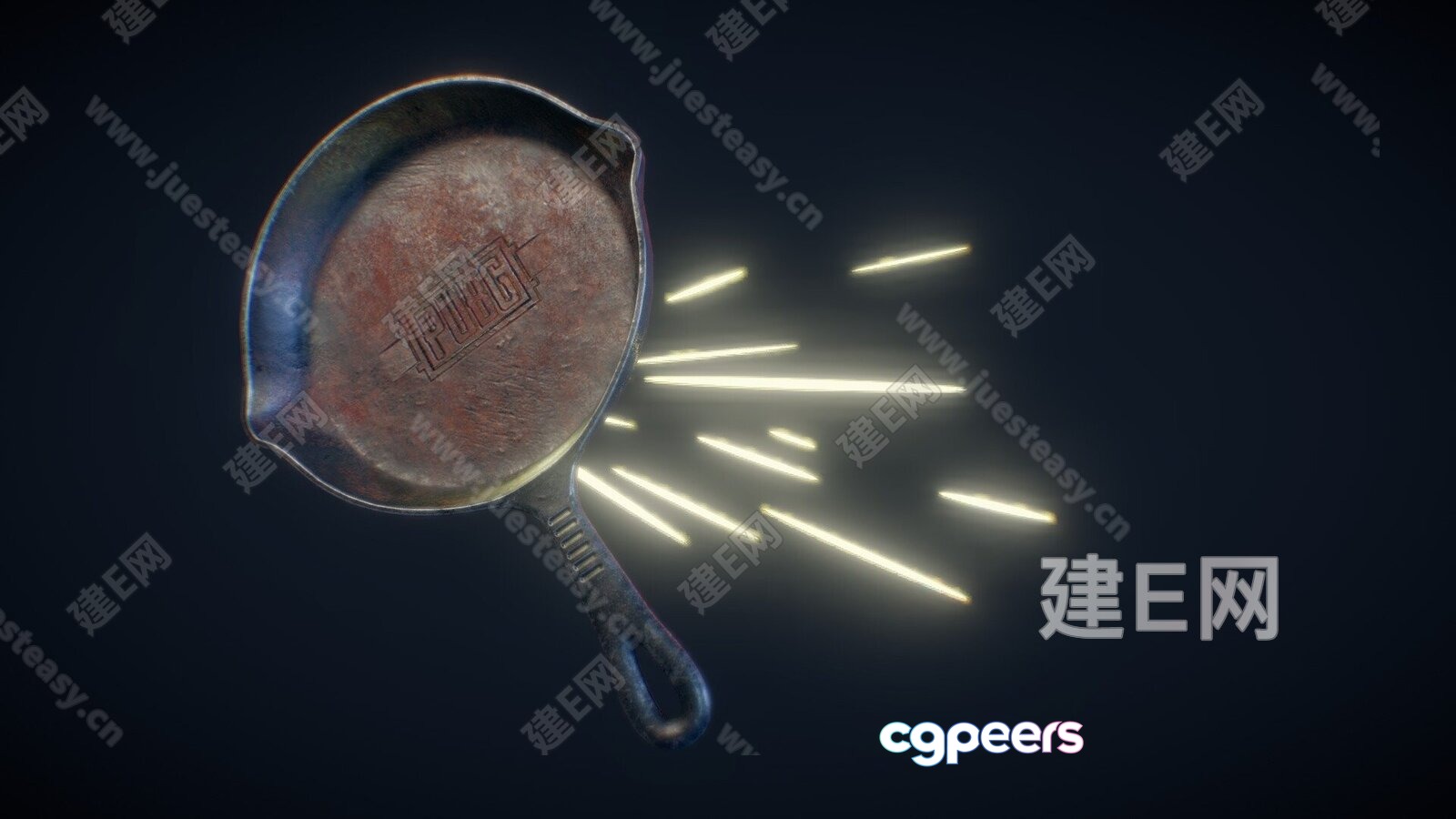 The Main Subject Is A Cast Iron Pan And It Is Old 3D Model - 15713 - VRAY Render