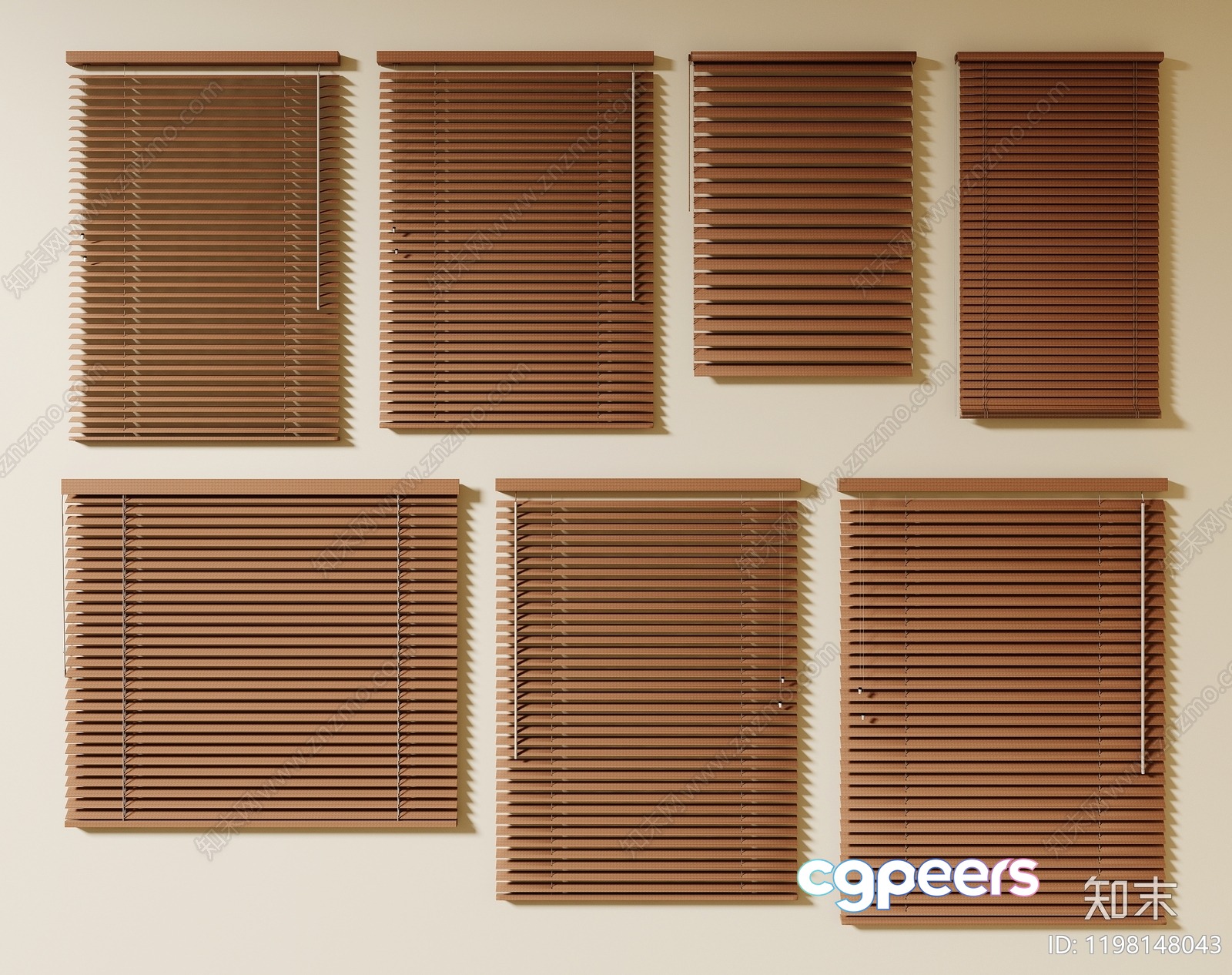 Wooden Blinds 3D Model - 1199 - VRAY Render Wooden Blinds 3D Model - 1199 - VRAY Render