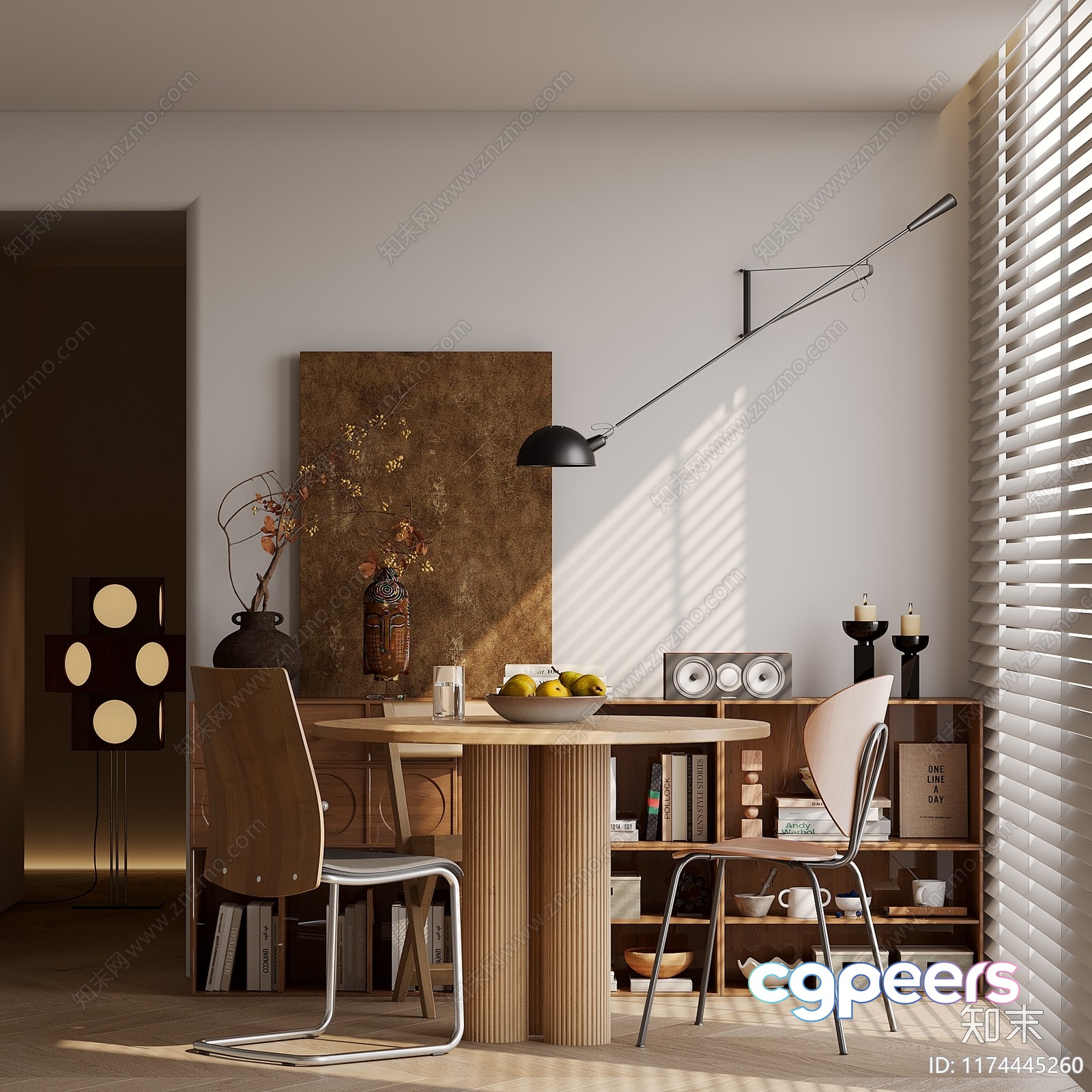 Modern Dining Room 3D Model - 9214 - VRAY Render