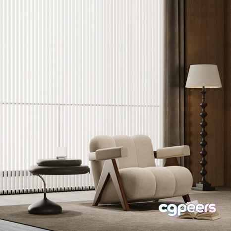 Modern Living Room 3D Model - 2850 - VRAY Render Modern Living Room 3D Model - 2850 - VRAY Render