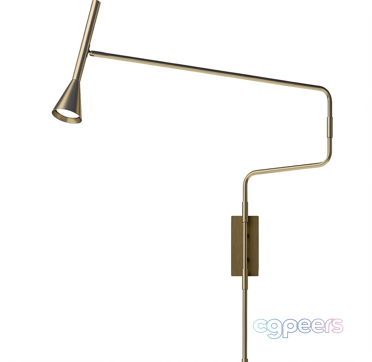 Gold Light Fixture 3D Model - 20741 - VRAY Render