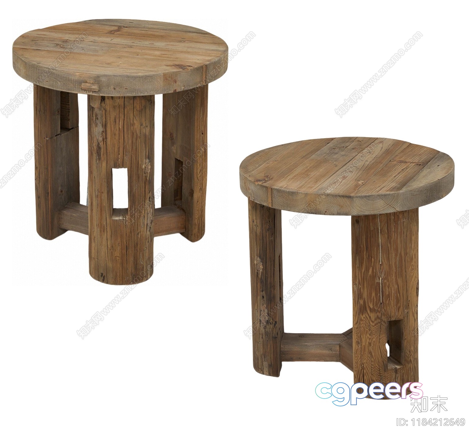 Wooden End Tables 3D Model - 4683 - VRAY Render Wooden End Tables 3D Model - 4683 - VRAY Render