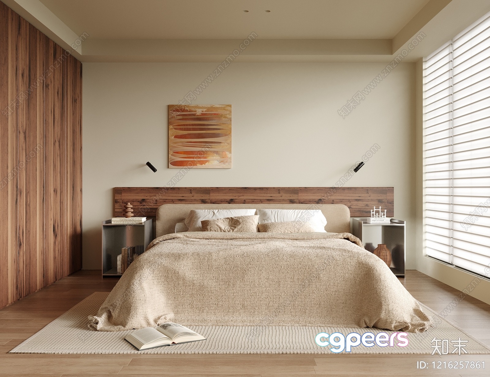 Cozy Bedroom 3D Model - 12594 - VRAY Render Cozy Bedroom 3D Model - 12594 - VRAY Render