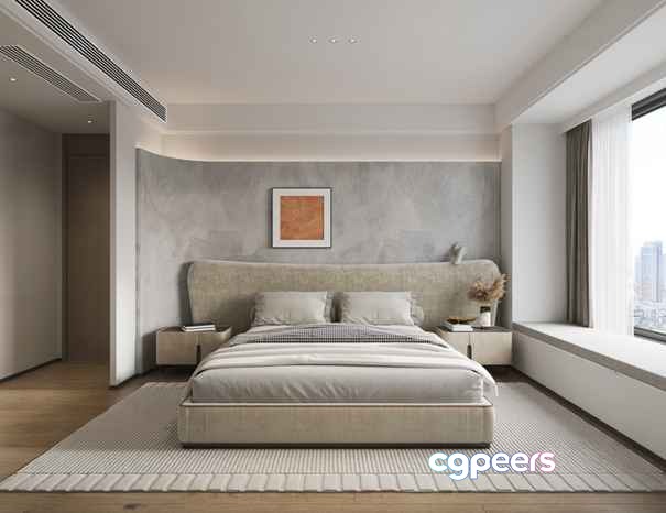 Cozy Bedroom 3D Model - 23120 - VRAY Render