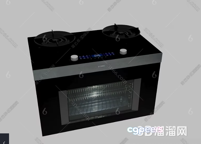 A 3D Model Of An Oven 3D Model - 15364 - VRAY Render