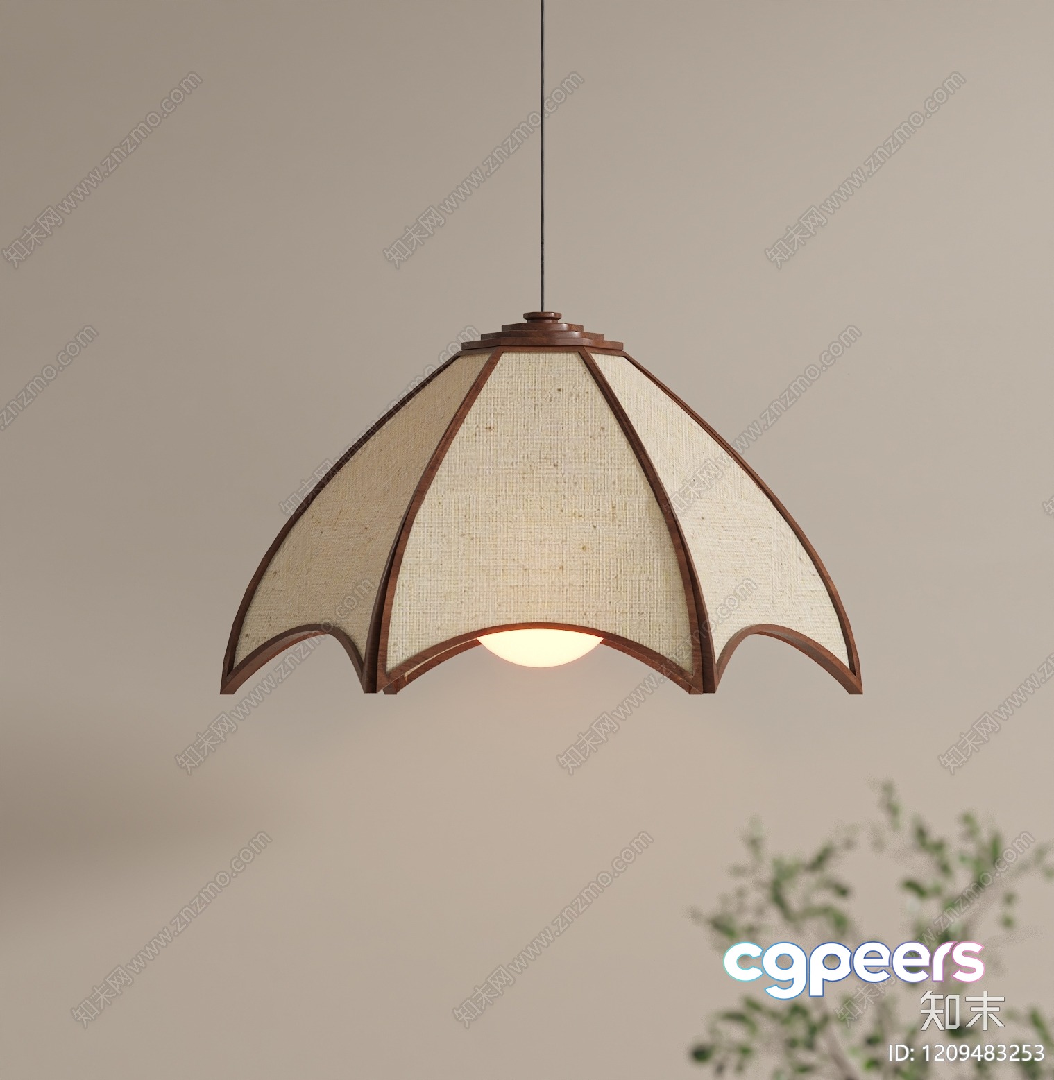 A Light Fixture With A Unique Design 3D Model - 7885 - VRAY Render