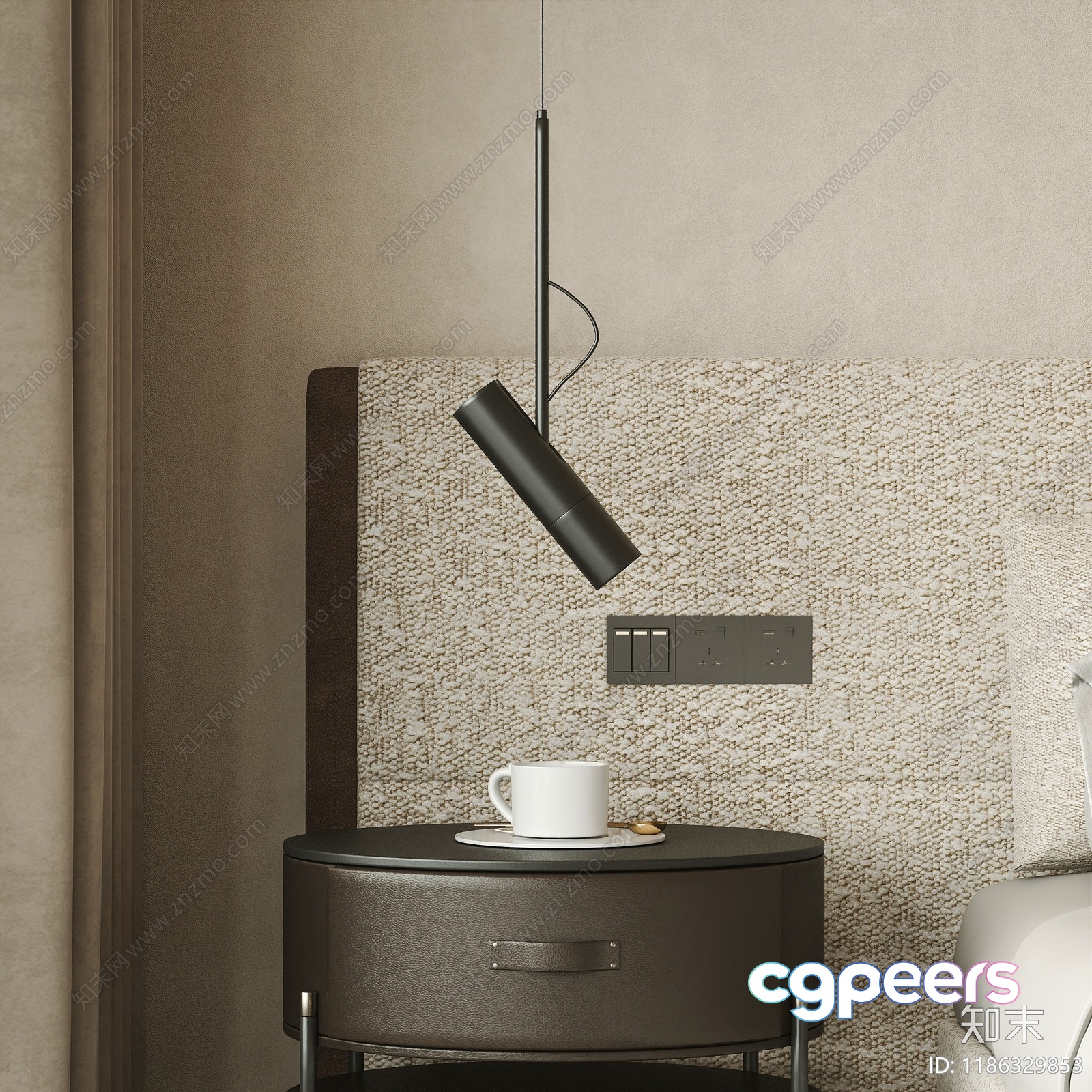 Modern Hanging Light Fixture 3D Model - 10050 - VRAY Render Modern Hanging Light Fixture 3D Model - 10050 - VRAY Render
