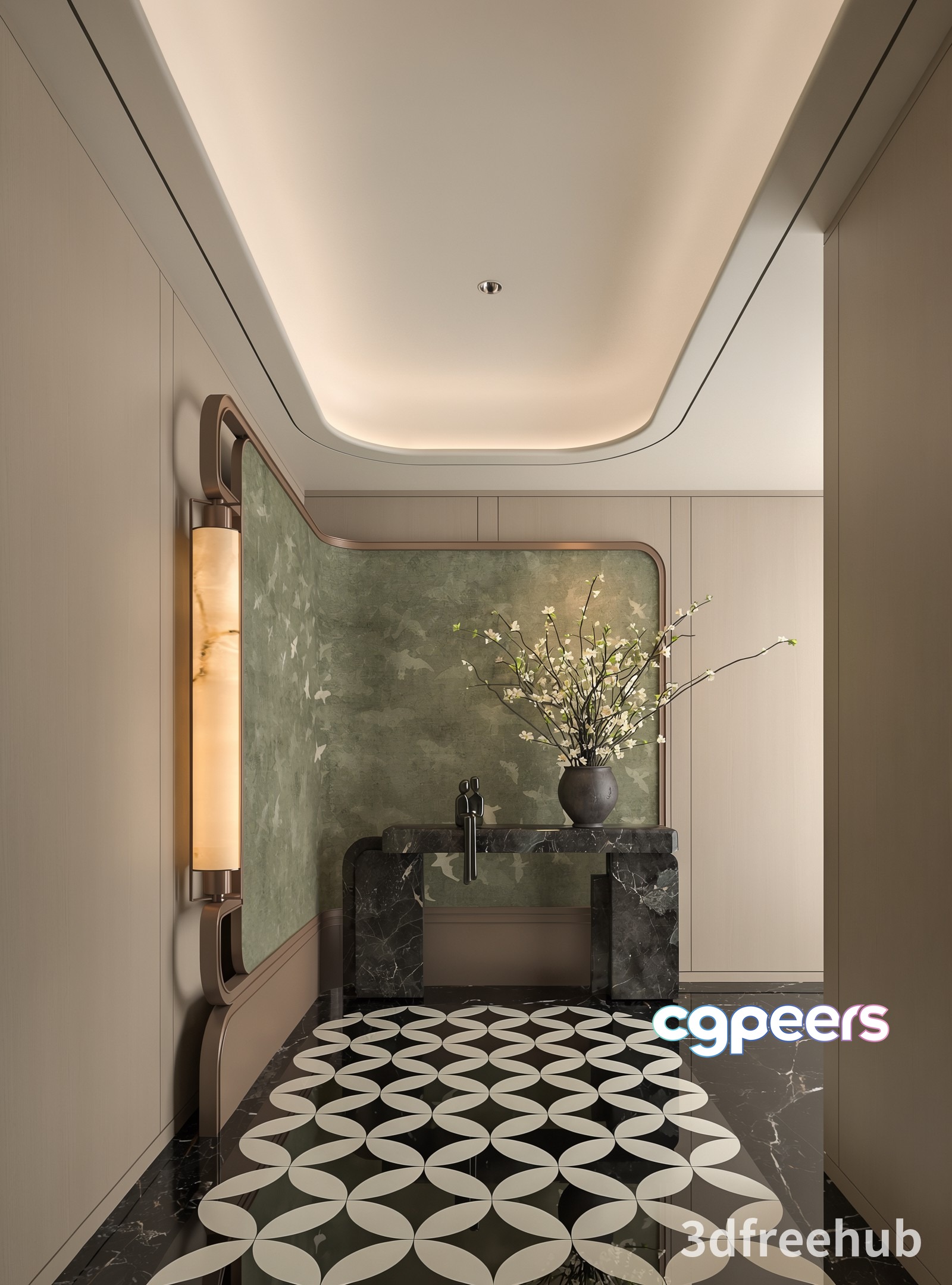 Modern Bathroom Interior 3D Model - 20924 - VRAY Render Modern Bathroom Interior 3D Model - 20924 - VRAY Render