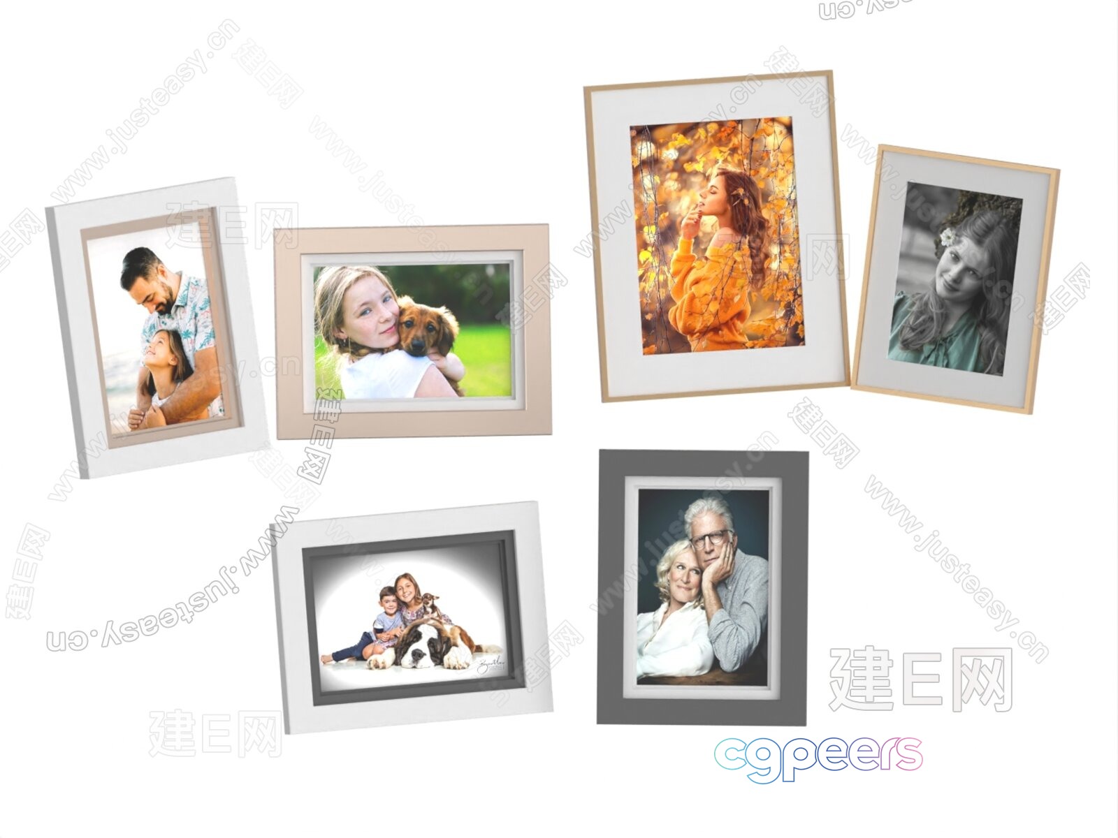 A Collection Of Framed Photos 3D Model - 3113 - VRAY Render