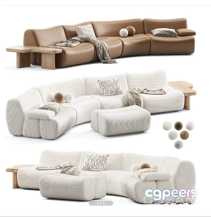 Modern Living Room 3D Model - 14368 - VRAY Render