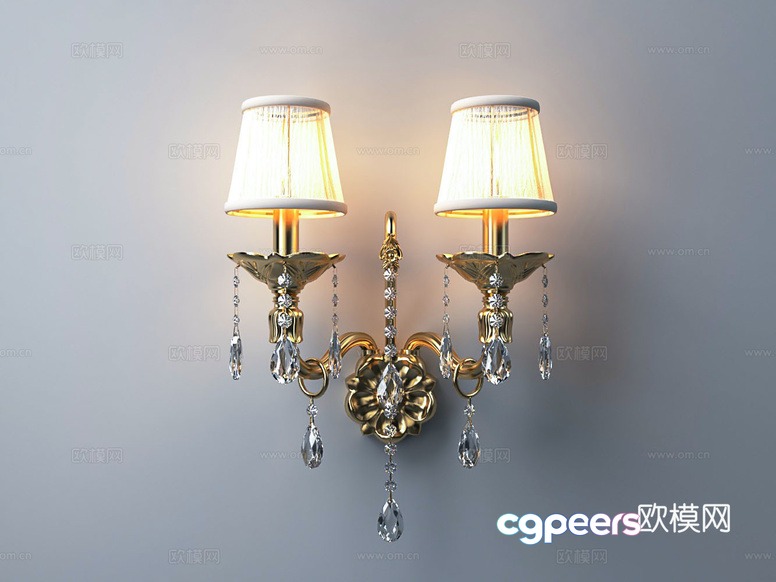 Gold Light Fixture 3D Model - 11742 - VRAY Render