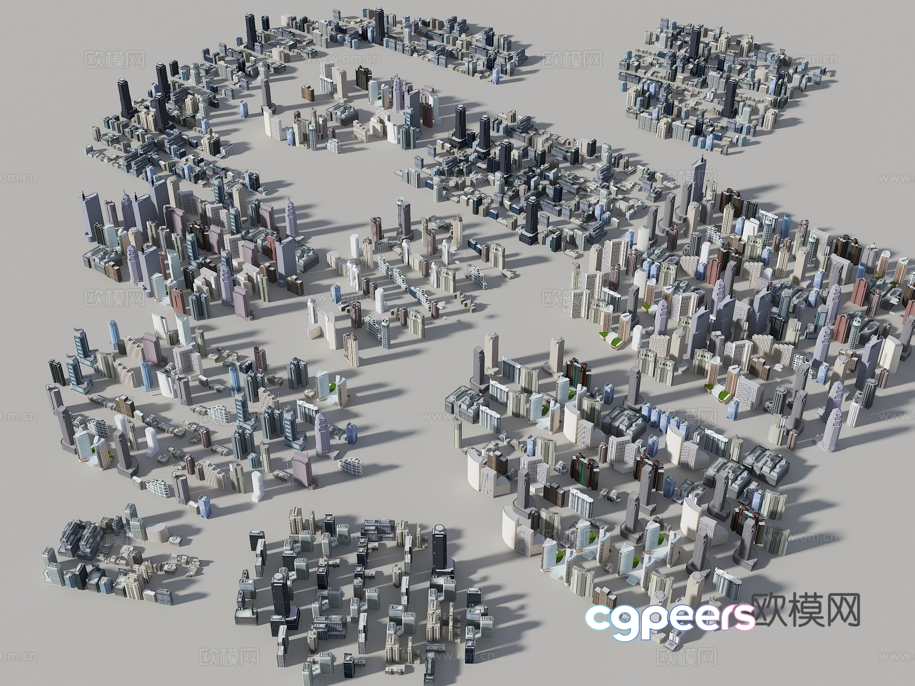 A 3D Cityscape 3D Model - 5436 - VRAY Render
