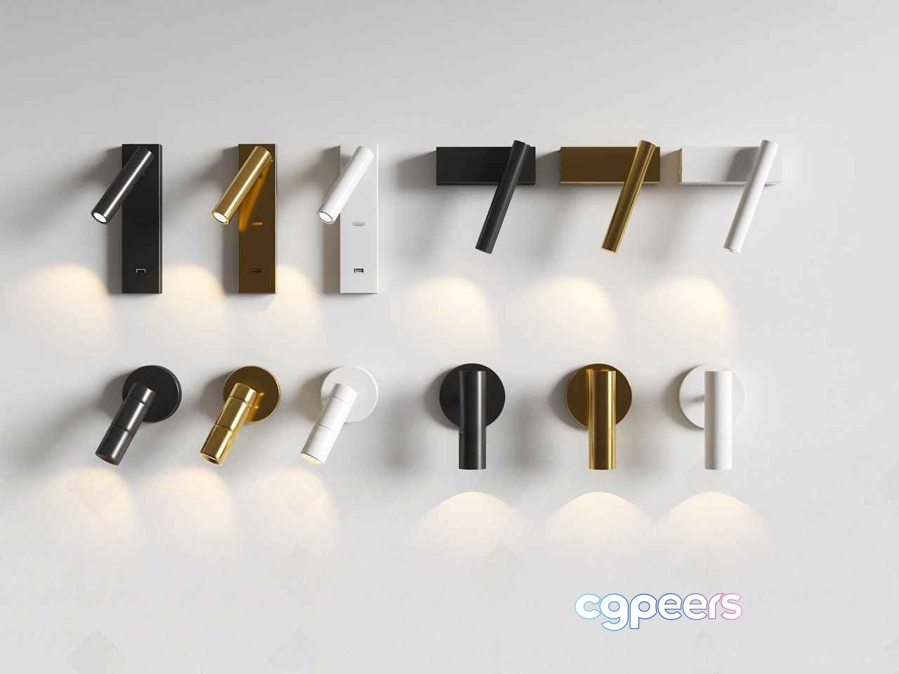 Gold Light Fixtures 3D Model - 13219 - VRAY Render Gold Light Fixtures 3D Model - 13219 - VRAY Render