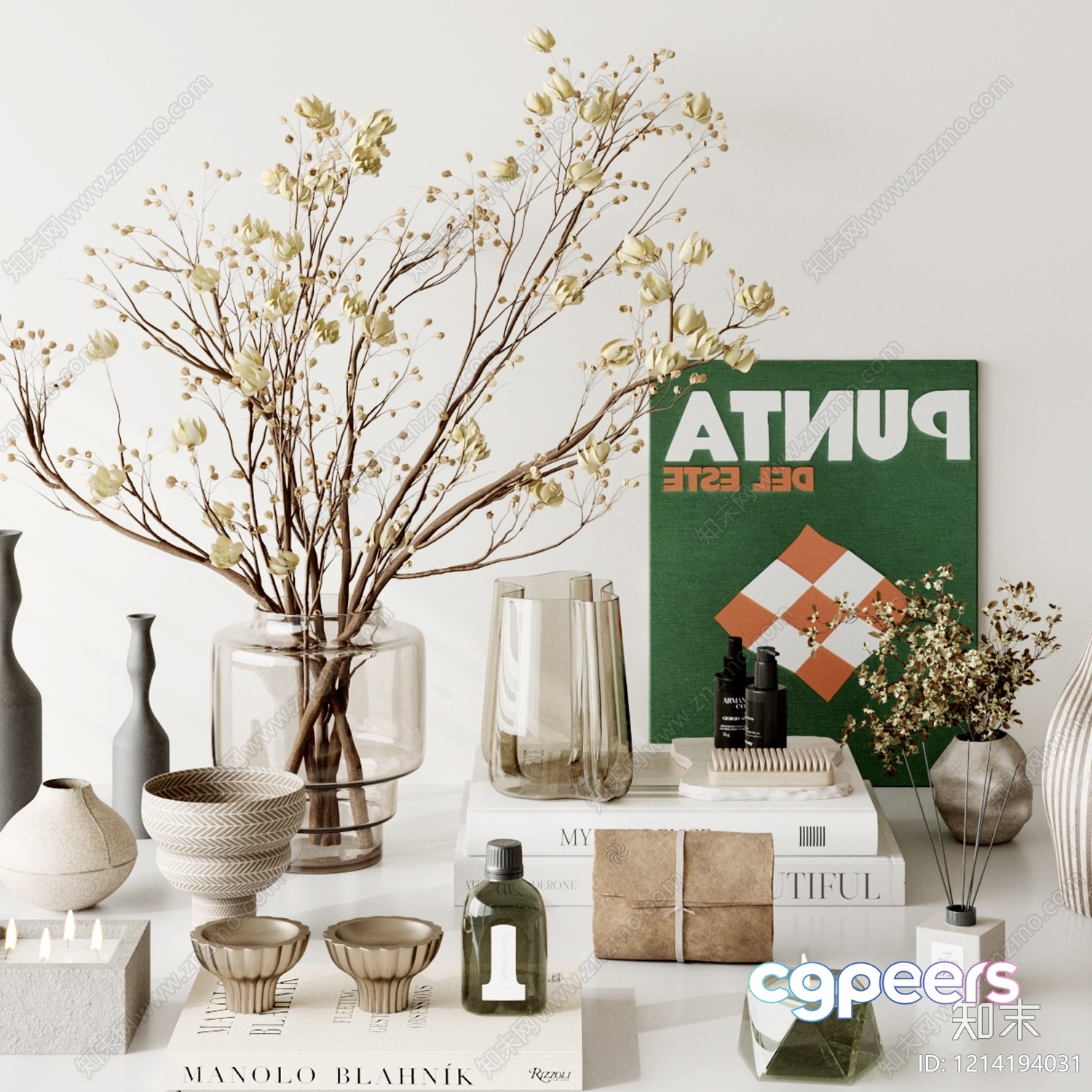 Modern Home Decor 3D Model - 9648 - VRAY Render