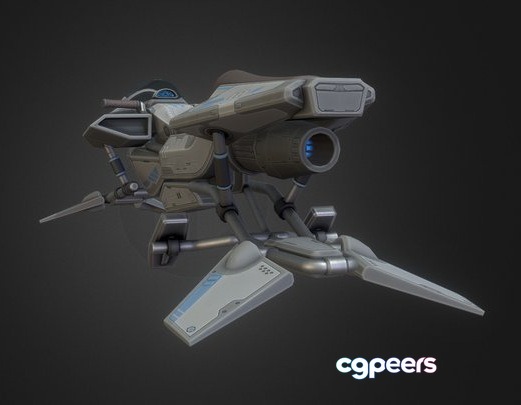 3D Game Assets - Atlassia VR Hoverbike 3D Game Assets - Atlassia VR Hoverbike