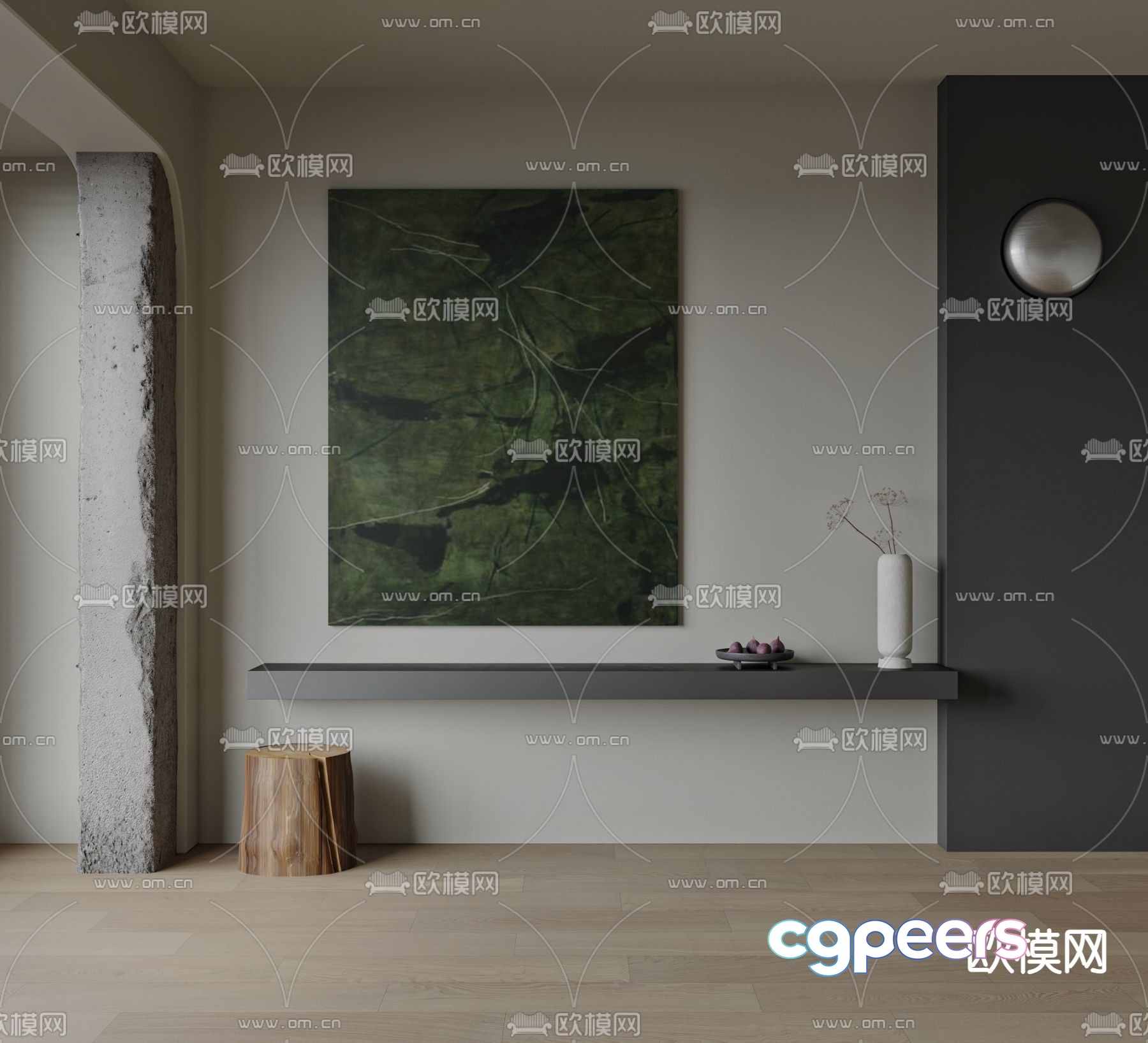 Modern Living Room 3D Model - 5726 - VRAY Render