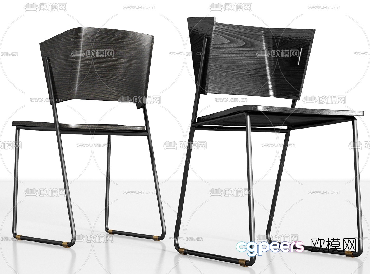 Wooden Chairs 3D Model - 4074 - VRAY Render Wooden Chairs 3D Model - 4074 - VRAY Render