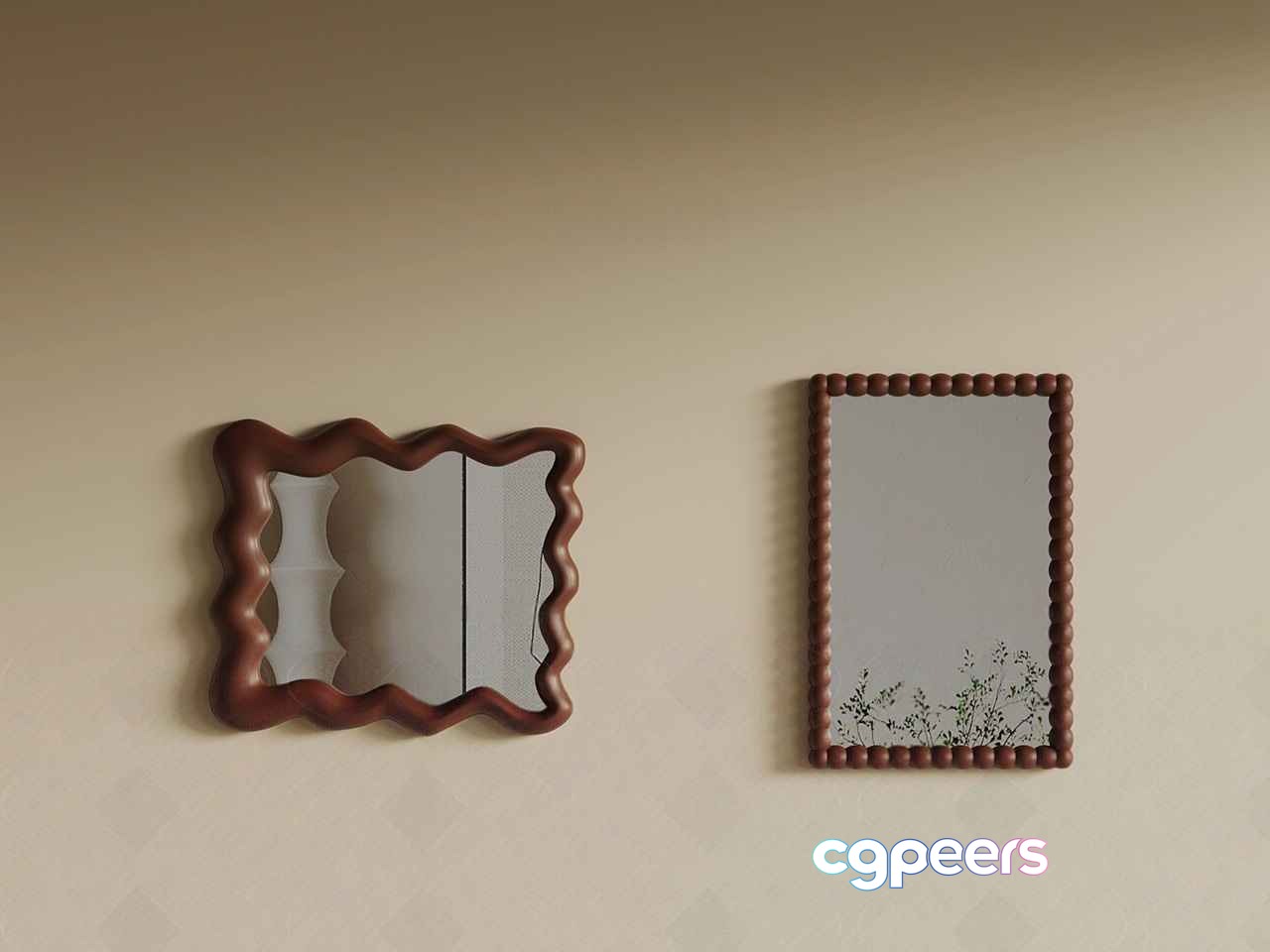 A Decorative Mirror 3D Model - 15362 - VRAY Render A Decorative Mirror 3D Model - 15362 - VRAY Render
