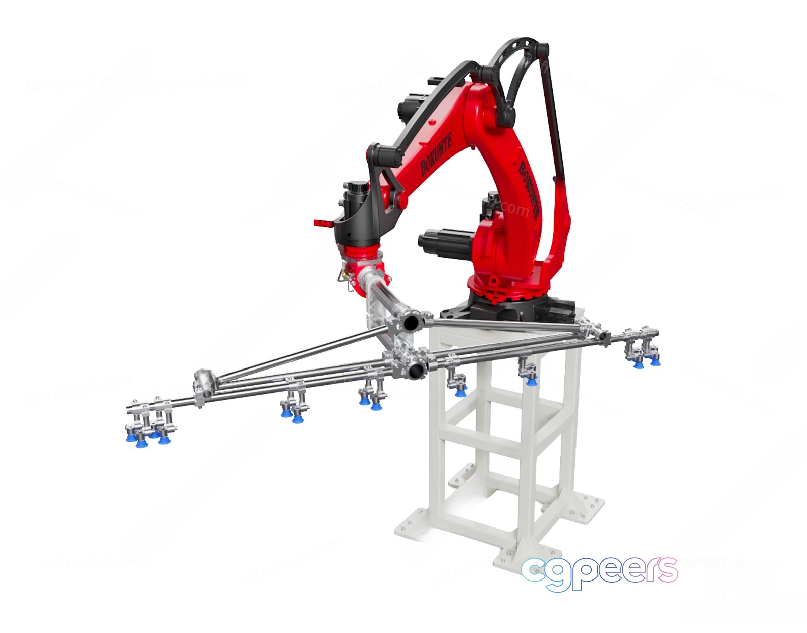 Industrial Robot Arm 3D Model - 20950 - VRAY Render
