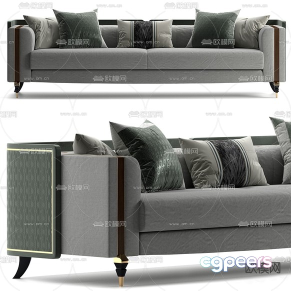 Modern Grey Couch 3D Model - 22528 - VRAY Render Modern Grey Couch 3D Model - 22528 - VRAY Render