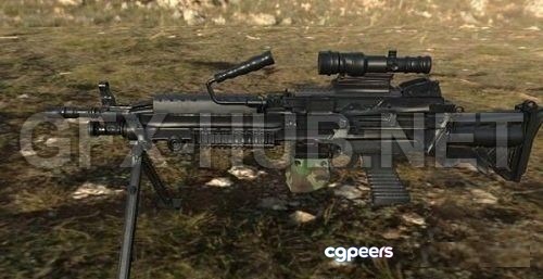 3D Game Assets - M249 Machine Gun 3D Model 3D Game Assets - M249 Machine Gun 3D Model