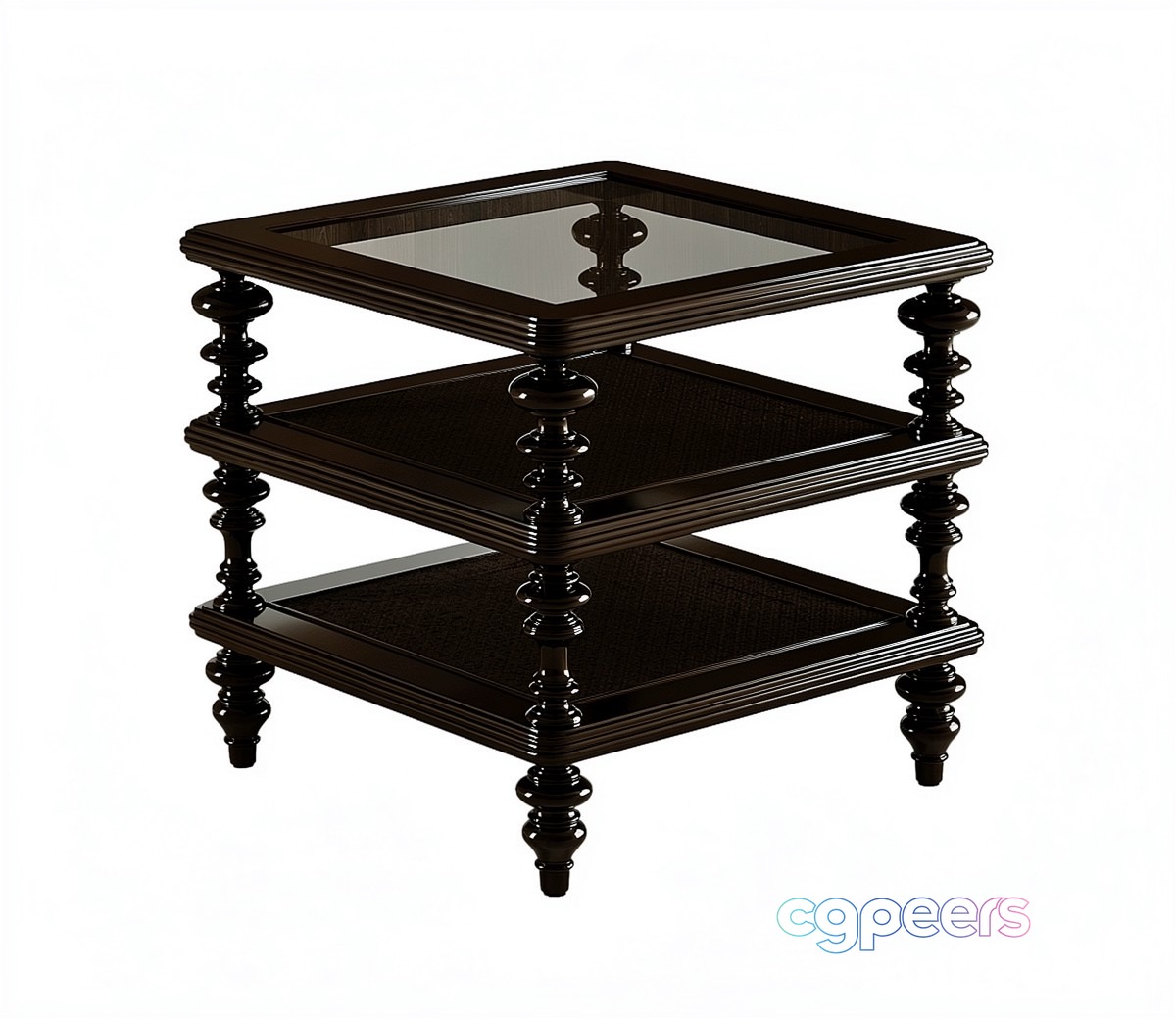 Dark Brown End Table 3D Model - 22944 - VRAY Render Dark Brown End Table 3D Model - 22944 - VRAY Render