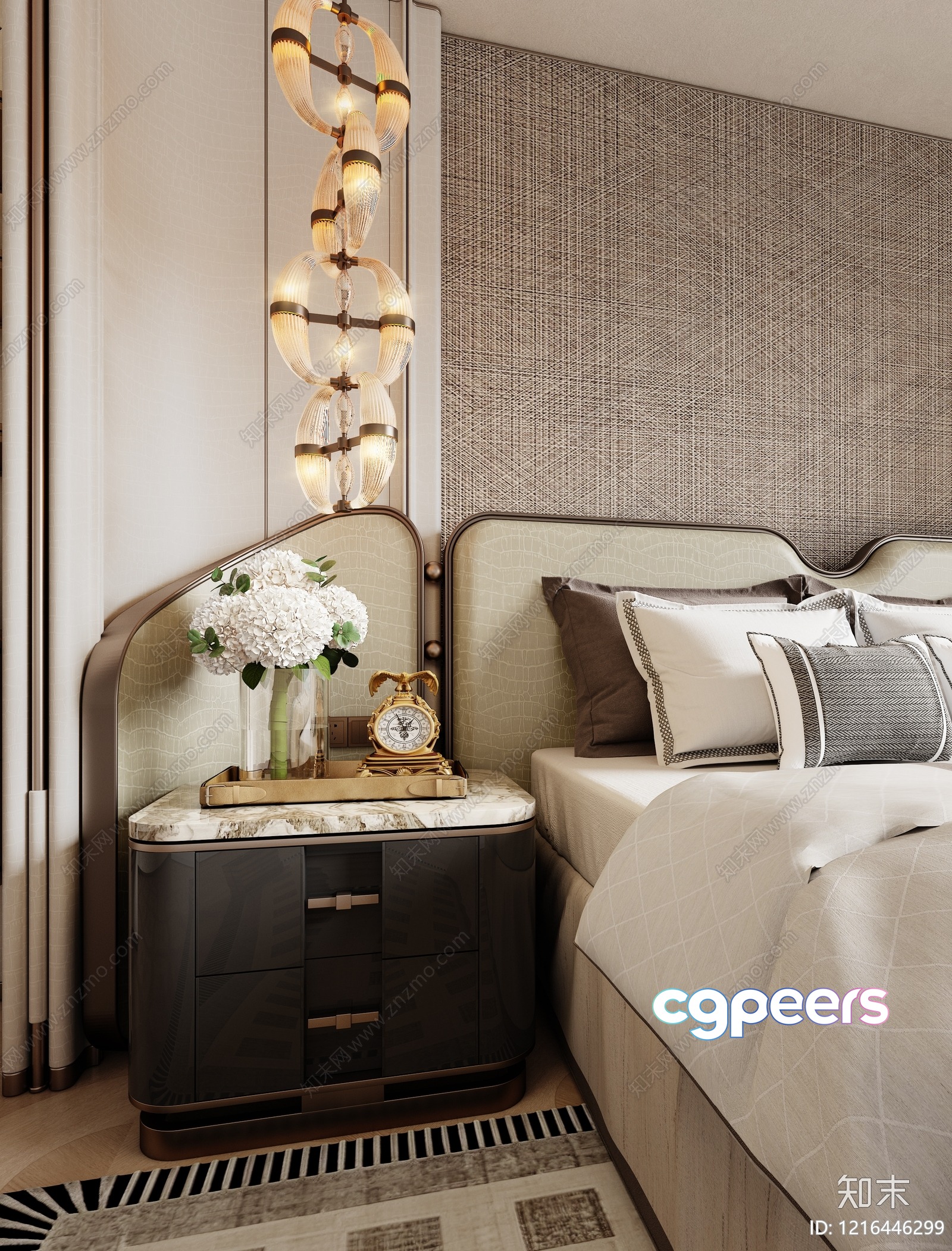 Cozy Bedroom 3D Model - 14172 - VRAY Render