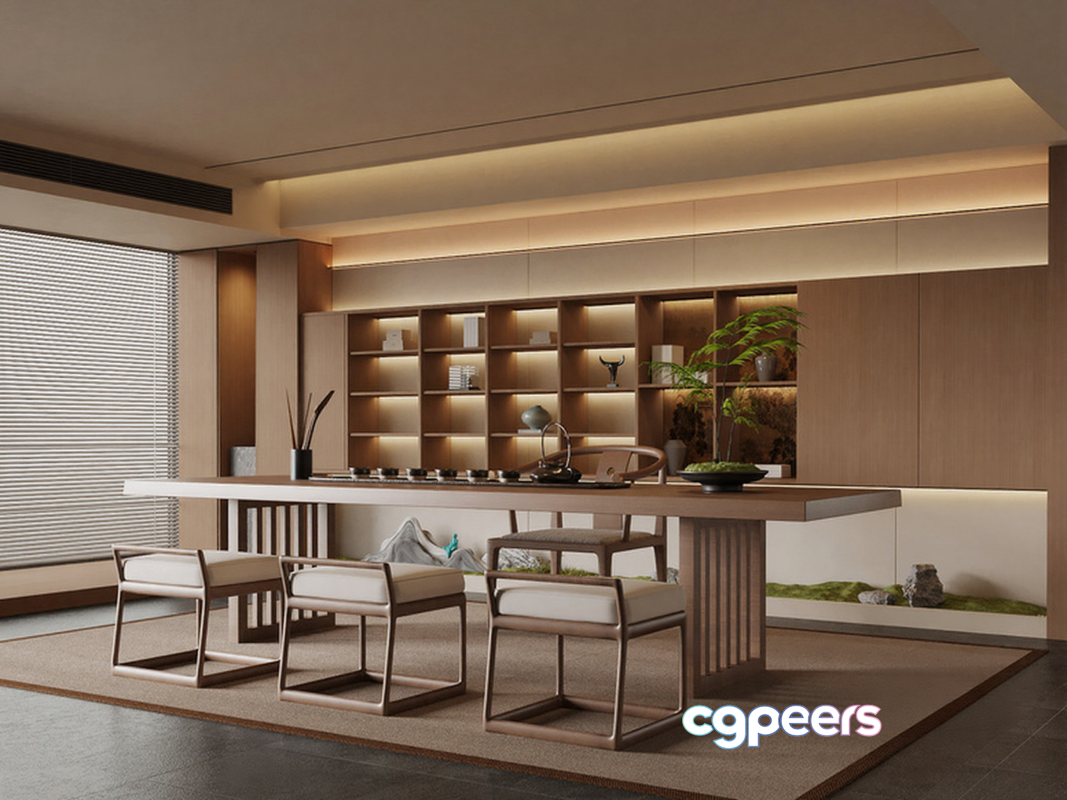 Modern Dining Room 3D Model - 12095 - VRAY Render Modern Dining Room 3D Model - 12095 - VRAY Render
