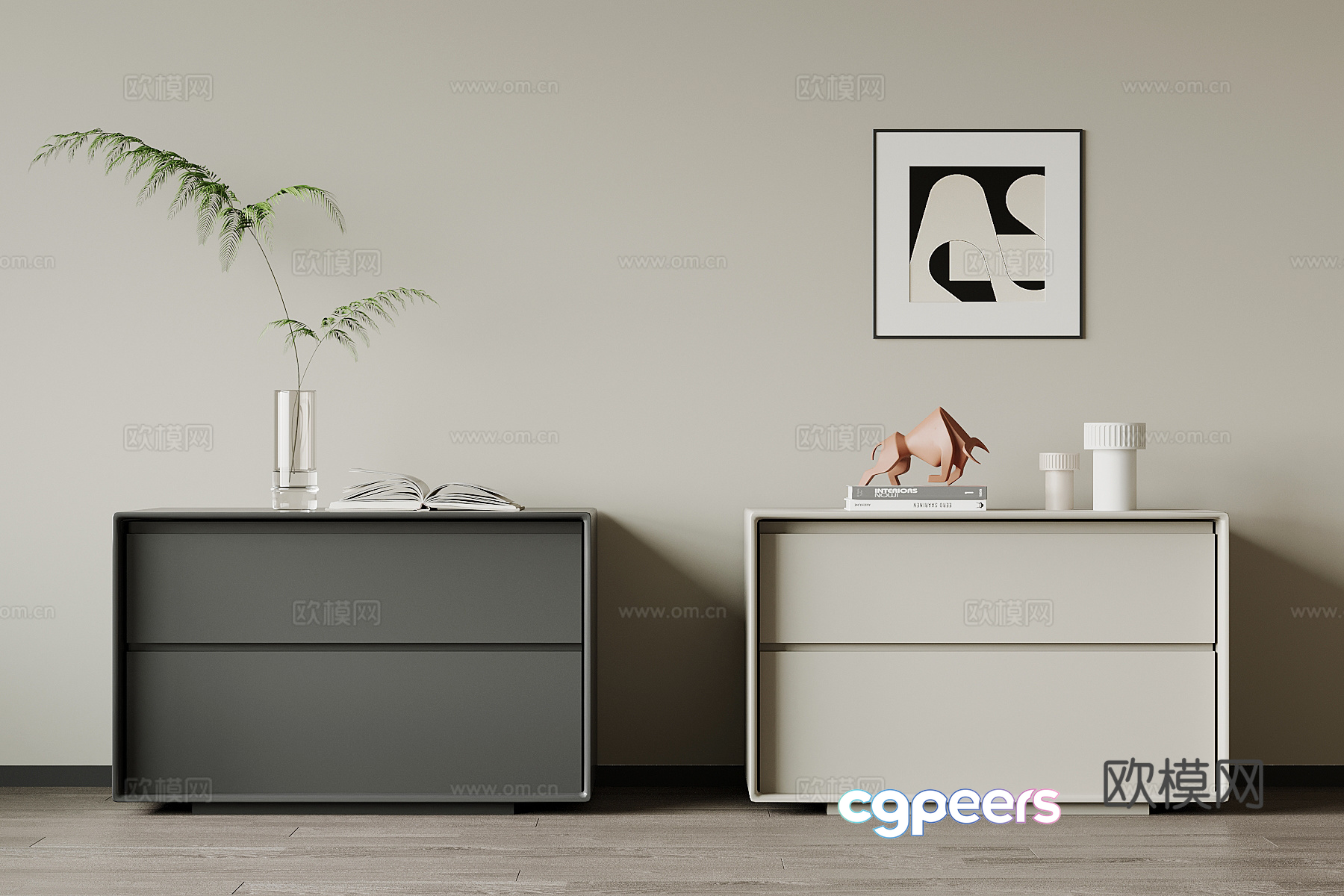 Modern Minimalist Furniture 3D Model - 17350 - VRAY Render Modern Minimalist Furniture 3D Model - 17350 - VRAY Render