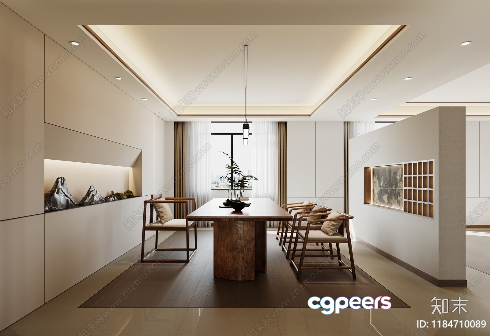 Modern Dining Room 3D Model - 12483 - VRAY Render Modern Dining Room 3D Model - 12483 - VRAY Render