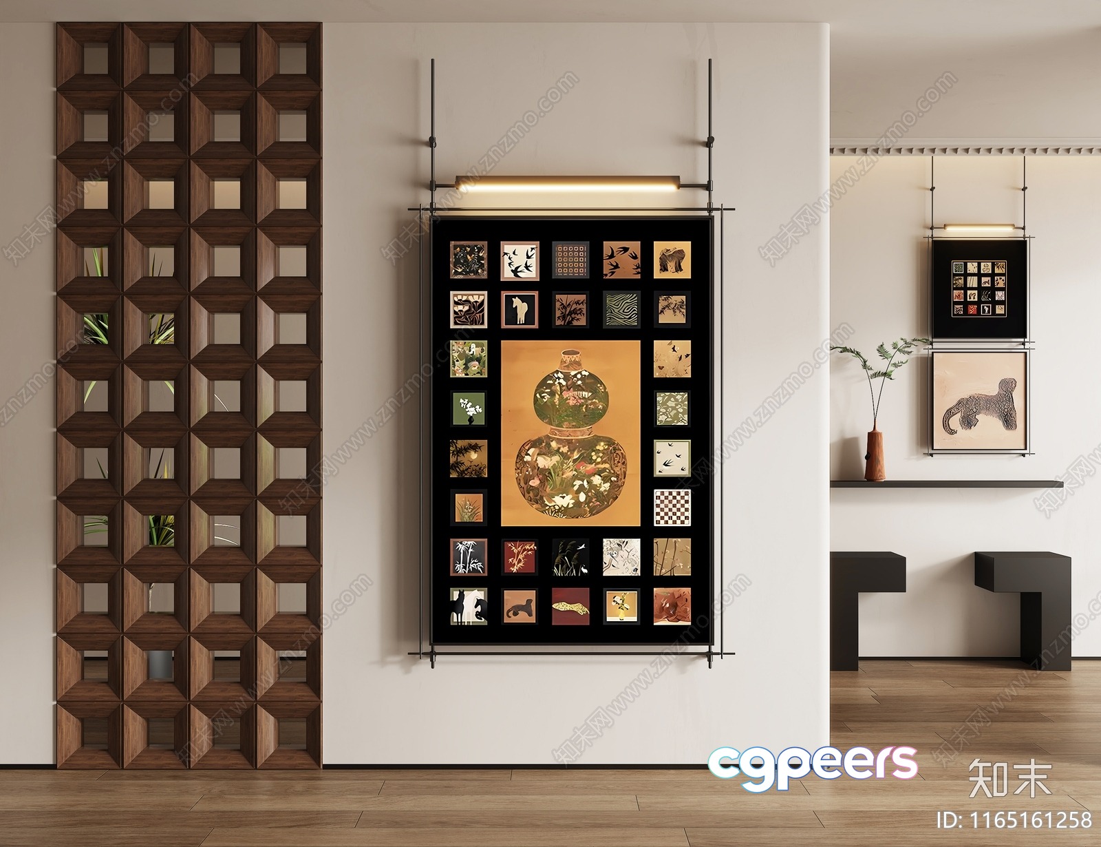 Modern Art Display 3D Model - 13678 - VRAY Render Modern Art Display 3D Model - 13678 - VRAY Render