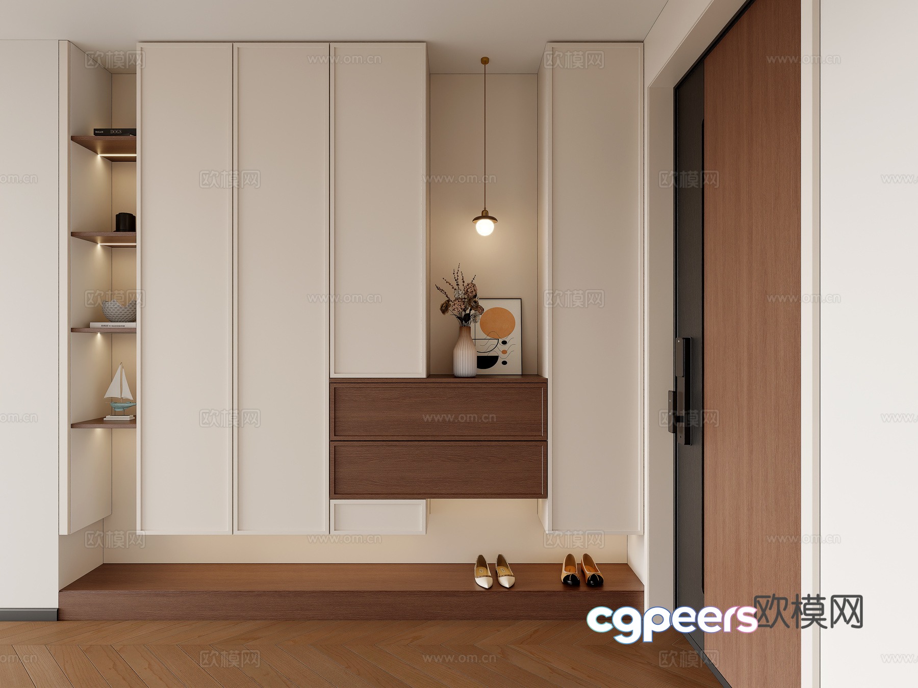 Modern Entranceway 3D Model - 16917 - VRAY Render Modern Entranceway 3D Model - 16917 - VRAY Render