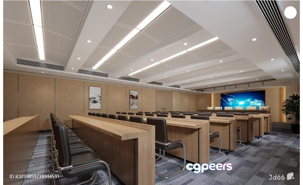 A Conference Room 3D Model - 13631 - VRAY Render