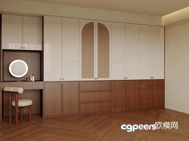 A Modern Dressing Room 3D Model - 11410 - VRAY Render A Modern Dressing Room 3D Model - 11410 - VRAY Render