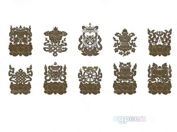 Chinese Zodiac Symbols 3D Model - 1835 - VRAY Render