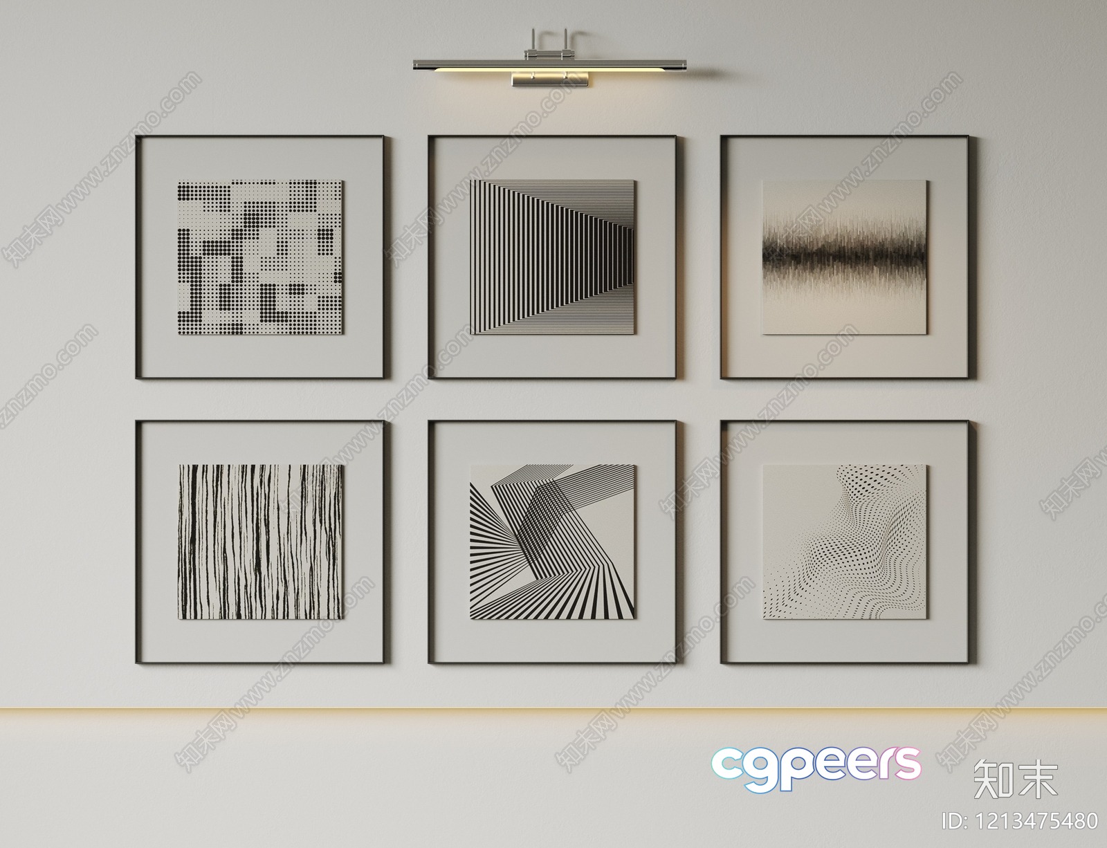 Abstract Art Collection 3D Model - 9540 - VRAY Render Abstract Art Collection 3D Model - 9540 - VRAY Render