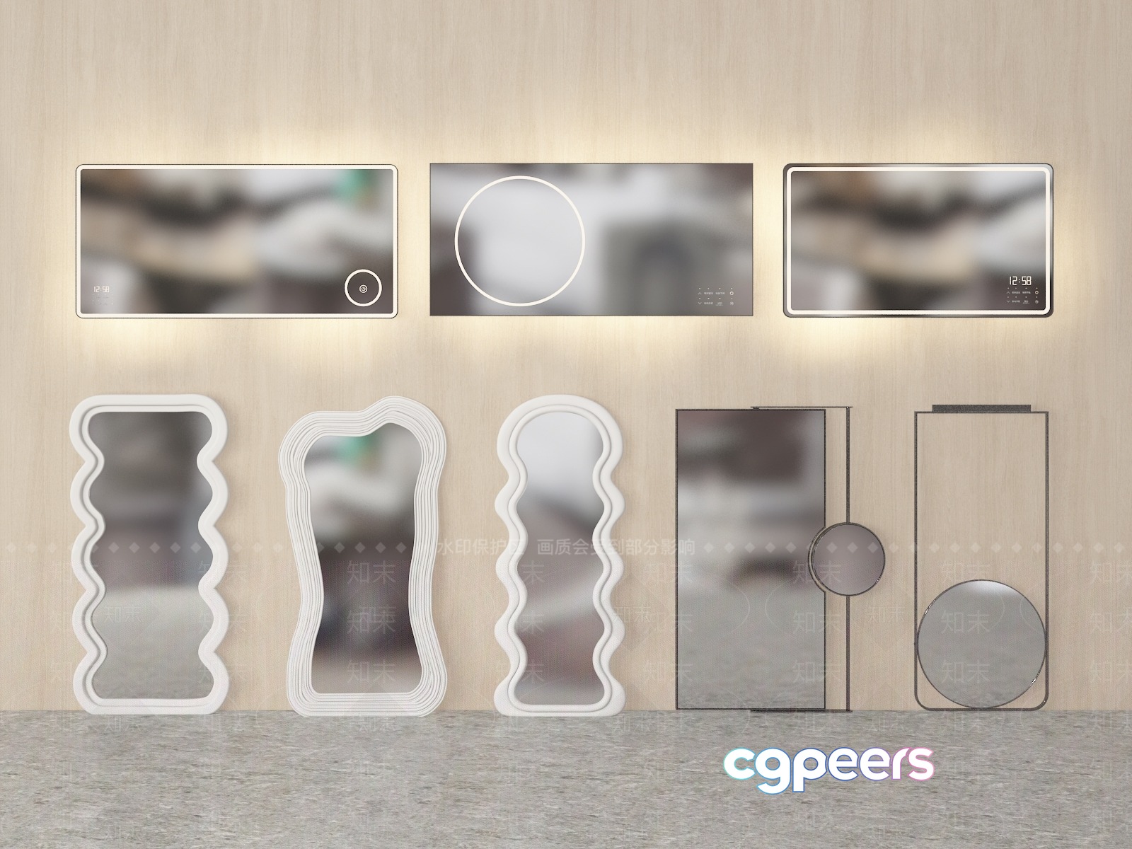 Modern Wall Art 3D Model - 11546 - VRAY Render