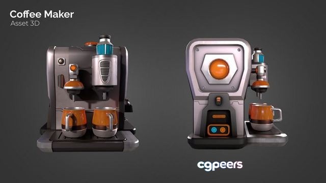 3D Game Assets - Coffee Maker Low-poly 3D Game Assets - Coffee Maker Low-poly