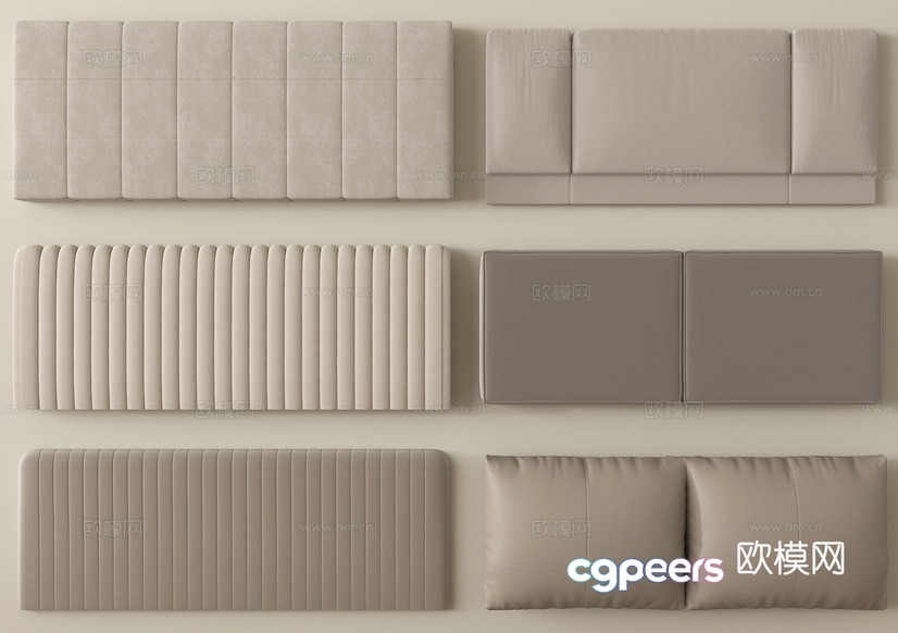 Modern Beige Furniture 3D Model - 15691 - VRAY Render