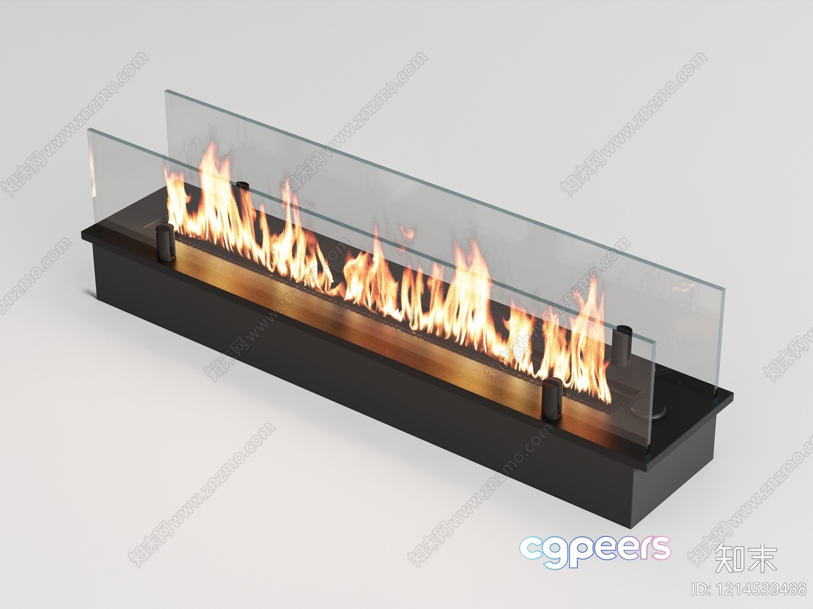 Modern Fireplace 3D Model - 11049 - VRAY Render Modern Fireplace 3D Model - 11049 - VRAY Render