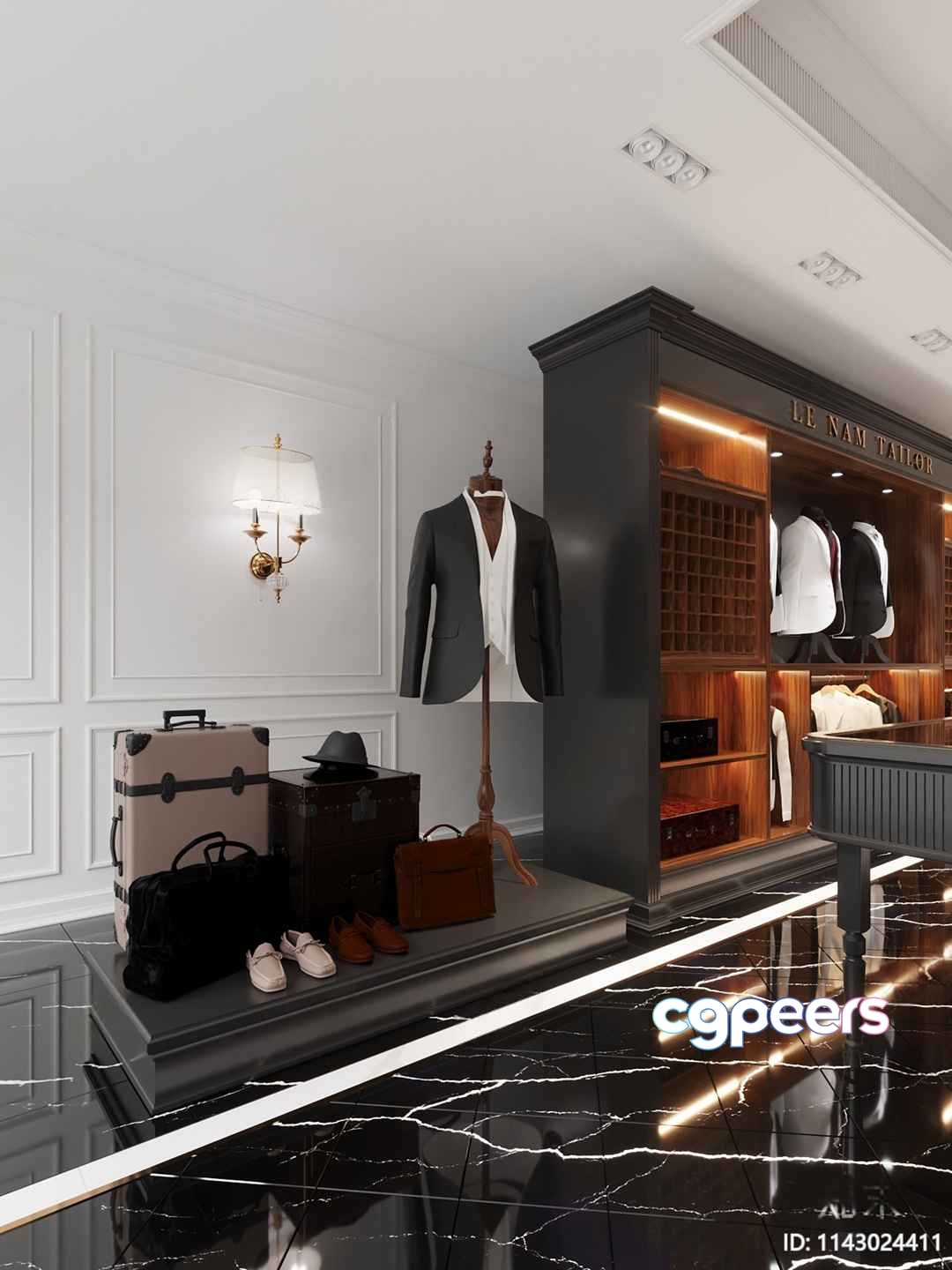 Modern Tailoring Store 3D Model - 12441 - VRAY Render
