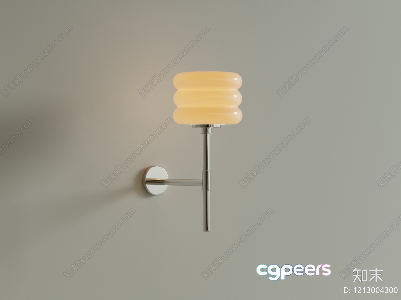 Gold Light Fixture 3D Model - 13884 - VRAY Render